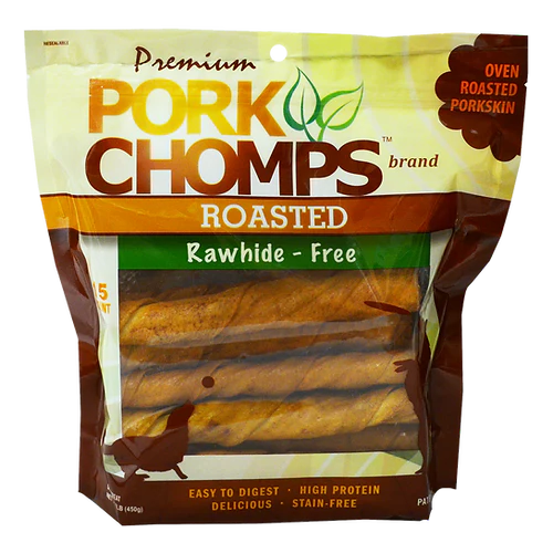 Premium Pork Chomps 6 Roasted Twists