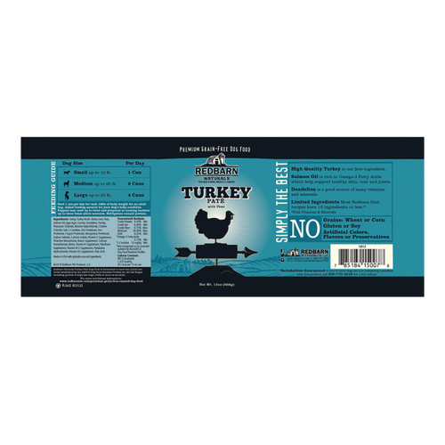 Redbarn Turkey Recipe Paté For Healthy Digestion