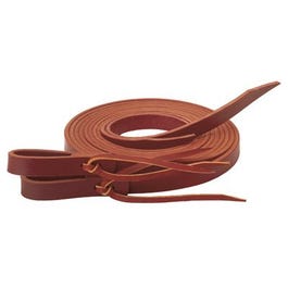 Horse Reins, Burnished Burgundy Latigo Leather, 5/8-In. x 7-Ft.