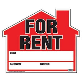 "House for Rent" Sign, 19 x 23-In.