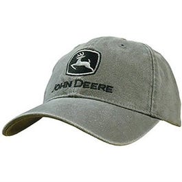 John Deere Canvas Cap, Charcoal, One Size