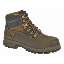 Cabor Waterproof Work Boots, Medium Width, Composite Toe, Brown Nubuck Leather, Men's Size 14