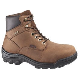 Durbin Waterproof Work Boots, Extra Wide, Brown Nubuck Leather, Men's Size 10.5