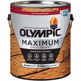 Maximum Deck, Fence & Siding Stain & Sealant, Exterior, Semi-Transparent Oil, Redwood, 1-Gal.