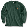 Pocket T-Shirt, Long-Sleeves, Hunter Green, Large