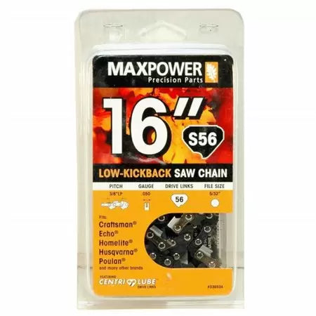 MaxPower S56 Low Profile Saw Chain 16 in. for Craftsman/Echo/Homelite