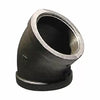B & K Industries Black 45° Elbow 150# Malleable Iron Threaded Fittings 2 1/2