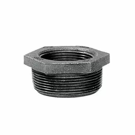 Mueller Black Hex Bushing 150# Malleable Iron Threaded Fittings 4 x 3