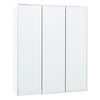 Medicine Cabinet, Surface Mount, Beveled Tri-View Mirror, 24W x 4.25D x 25H-In.