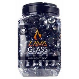 Fire Pit Lava Glass, Midnight Sky, Round, 10-Lb.