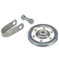 United States Hardware Pulley With Strap & Axle Bolt
