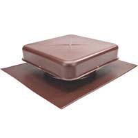 Lomanco Static Vent, 60 sq-in Net Free Ventilating Area, Aluminum, Brown