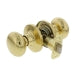 Ultra Hardware Sturbridge Flat Ball Knob Passage, Polished Brass Finish