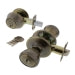 Ultra Hardware Tulip Knob Entry Set - 2 Cylinder Deadbolt, Antique Brass Finish