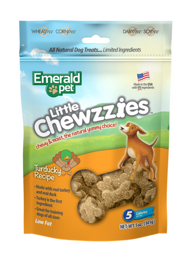 Emerald Pet Little Chewzzies Turducky Recipe Dog Treats