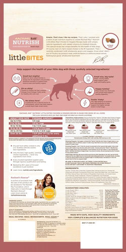 Rachael Ray Nutrish Little Bites Small Breed Chicken & Veggies Recipe Dry Dog Food