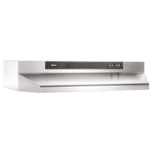 Broan® 30-Inch Convertible Under-Cabinet Range Hood, 220 CFM, Stainless Steel