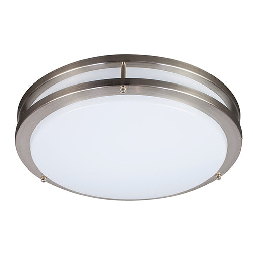 Energetic Lighting E3fmb Metal-Trim Round Flushmount 19 in.