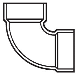 Lasco Fittings 3 DWV 1/4 Bend H x H