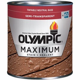 Maximum Deck, Fence & Siding Stain & Sealant, Exterior, Semi-Transparent Oil, Neutral Tint Base, 1-Gal.