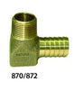 Simmons Manufacturing Bronze Hydrant Elbows 3/4 x 1