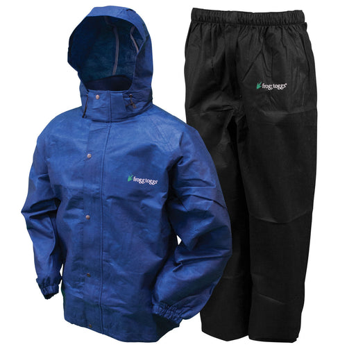 Frogg Toggs AS1310-112MD All Sports Breathable Rainsuit Blue Black Medium