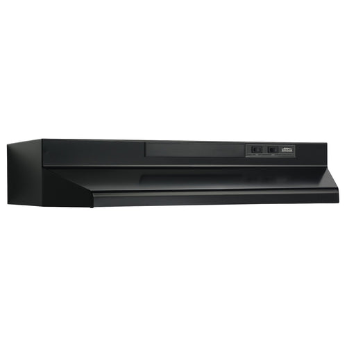 Broan® 42-Inch Convertible Under-Cabinet Range Hood, 230 Max Blower CFM, Black