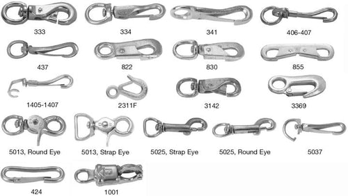 Campbell 5/8 Swiveling, Strap Eye Trigger Snap, #5013