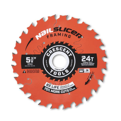 Crescent® 5-3/8 x 24-Tooth NailSlicer™ Framing Circular Saw Blade