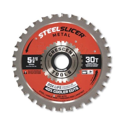 Crescent 5-3/8 x 30-Tooth SteelSlicer™ Medium Metal Circular Saw Blade
