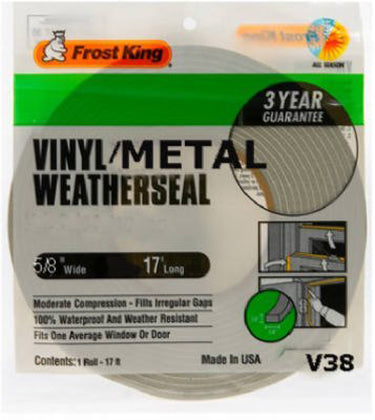 WEATHERSTRIP ALUMINUM VINYL TACK-ON