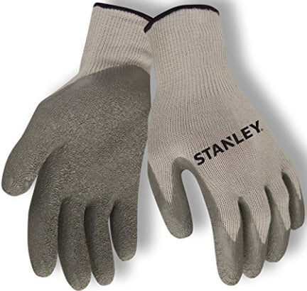 STANLEY GLOVE LG  LATEX PALM GY