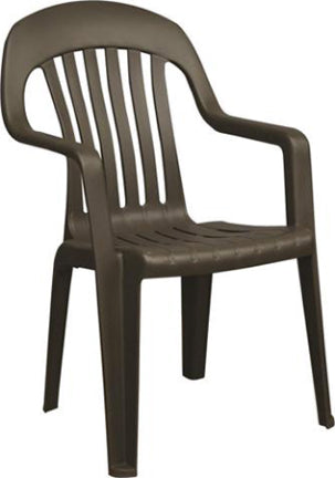 CHAIR EARTH BROWN HIGH BACK