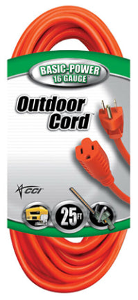 25 16/3 SJTW ORANGE OUTDOOR CORD