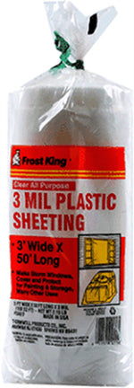 POLY SHEETING CLEAR 3 FT X 50 FT 3MIL