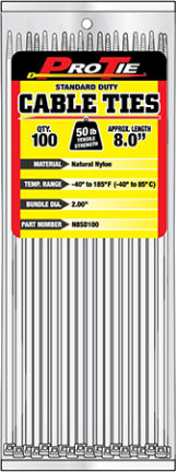 CABLE TIES 11.8 NATURALSD 100/PK