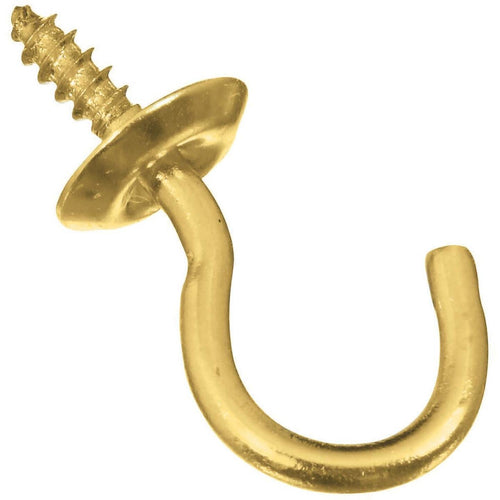 National 3/4 In. Solid Brass Cup Hook