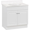 Continental Cabinets Richmond White 30-1/2 In. W x 35-1/4 In. H x 18-1/2 In. D Vanity with Cultured Marble Top