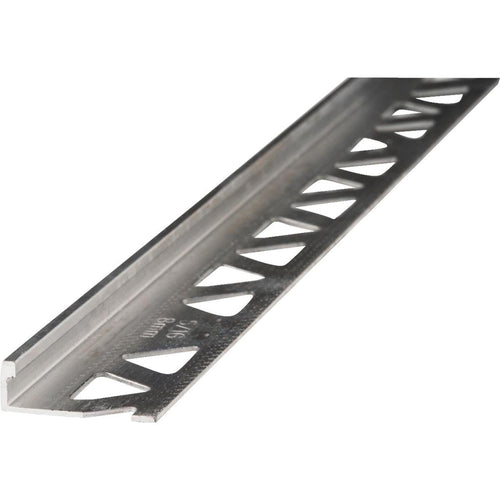 M D Building Products 5/16 In. x 8 Ft. Mill Aluminum L-Shape Ceramic Tile Edging