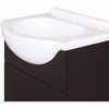 Continental Cabinets European Espresso 18 In. W x 33-1/2 In. H x 12-1/2 In. D Vanity with Cultured Marble Top
