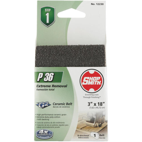 Gator Blade 3 In. x 18 In. 36 Grit Heavy-Duty Sanding Belt