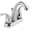 Peerless Turnbridge Chrome 2-Handle Lever 4 In. Centerset High Arc J Spout Bathroom Faucet with Pop-Up