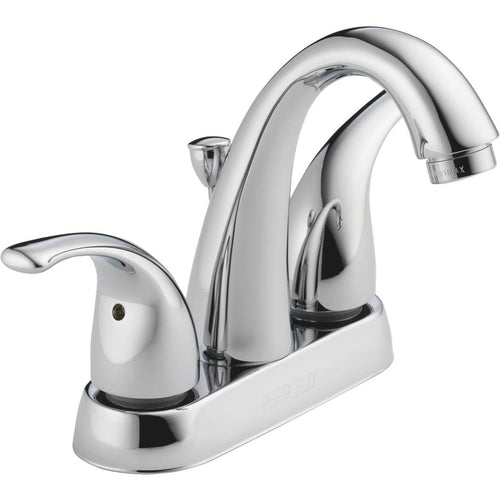 Peerless Turnbridge Chrome 2-Handle Lever 4 In. Centerset High Arc J Spout Bathroom Faucet with Pop-Up