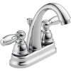 Peerless Claymore Chrome 2-Handle Lever 4 In. Centerset High Arc J Spout Bathroom Faucet with Pop-Up