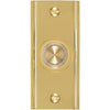 IQ America Wired Polished Brass Lighted Doorbell Push-Button