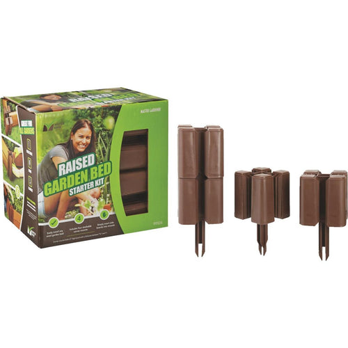Master Mark 5-1/2 In. Brown Plastic Raised Garden Bed Starter Kit