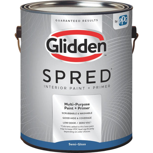 Glidden Spred Interior Paint + Primer Semi-Gloss Ultra Deep Base 1 Gallon