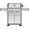 Broil King Baron S490 4-Burner Stainless Steel 40,000-BTU LP Gas Grill with 10,000-BTU Side -Burner