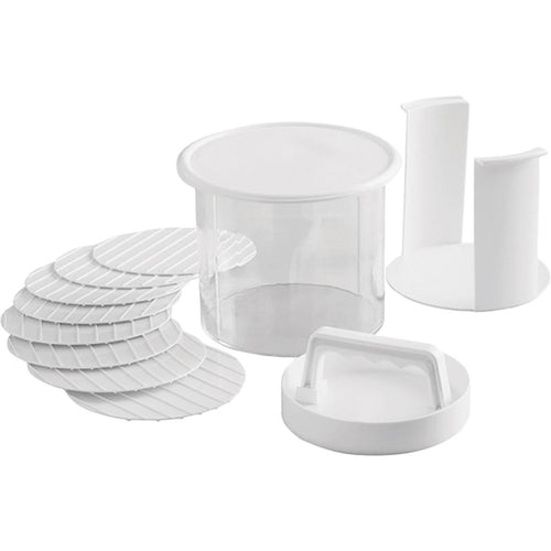 Mr. Bar-B-Q 6 In. Hamburger Press & Storage Container