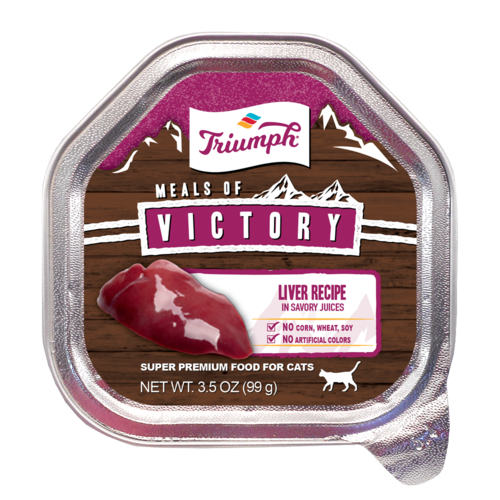 Triumph Meals of Victory Liver Recipe Wet Cat Food Cups